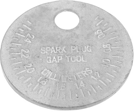 iplusmile Zündkerzenlehre Messwerkzeug aus Aluminiumlegierung Drahtfunkenabstandsmesser Kompakt mit Schlüsselanhänger Präzises Zündkerzen Abstandsprüfgerät für Kfz Zündkerzenwartung