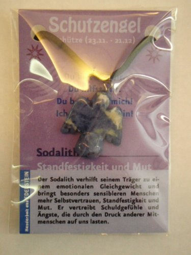 Backknecht Schutzengel-Anhänger Schütze, Lederhalsband