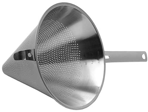 Conical Strainer 8.5, Volume: 230ml; 23cm Dia - Hook and Handle, Crafted from Robust Stainless Steel