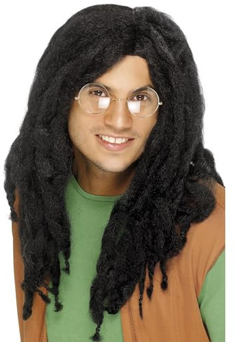 Smiffys Dreadlock Perücke, Schwarz Halloween