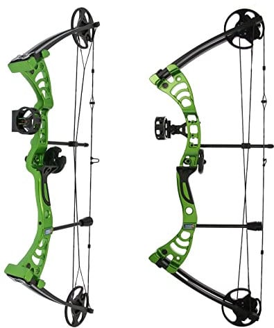 DRAKE Gecko RTS - 30-55 lbs - Compoundbogen - Farbe: Grün; perfekt für Jugendliche und Erwachsene, ein echter Hingucker im Bogensport