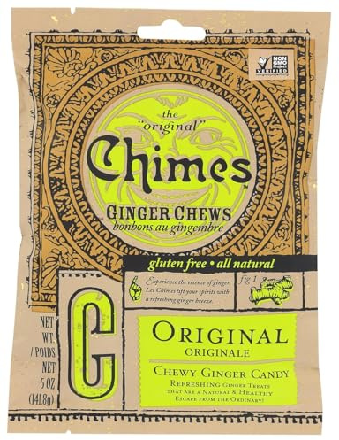 Chimes Original Ginger Chews Chewy Candy 150ml (Pack of 3)