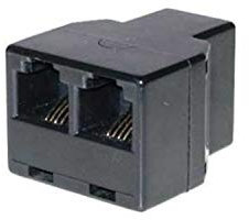 Modular Adapter Telefonkabel-Verbinder RJ12-Kupplung auf 2x RJ12-Kupplung