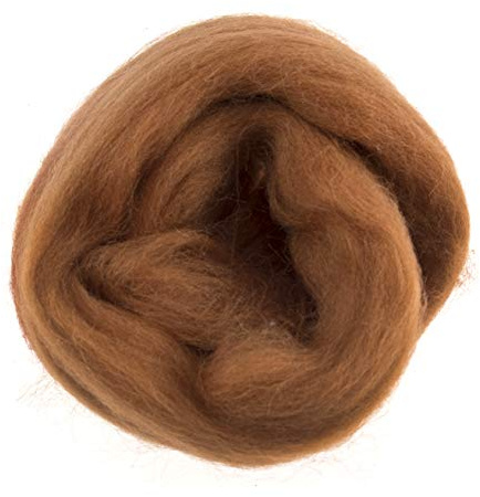 Trimits Natural Felting Roving Wool, Beige, 10 g