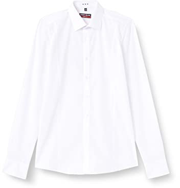 Marvelis Hemd Body Fit weiss mit Teilungsnaht - 6798.64.00, Kragenweite / Größe:44 / XL