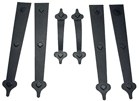 Household Essentials Hinge It Magnetic Decorative Garage Door Accents, Black