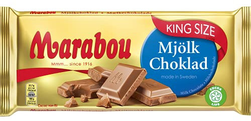 Marabou mjölk choklad 15 x 250 g – zartschmelzende Milchschokolade aus Schweden – einzigartig leckere schwedische Süßigkeit aus natürlichen Zutaten – Vollmilch