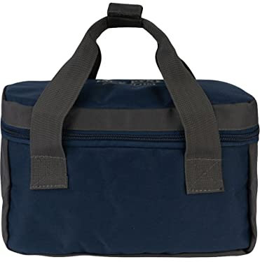 JACK PYKE Sporting Cartridge Zipped Carrier – 600D Cordura Cartridge Bag with Reinforced Base, Zipper Closure, Rubber Feet & Web Handles – Compact Ammo Bag for Clay Shooting & Hunting - Navy Blue