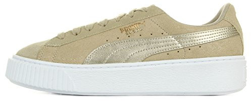 PUMA Suede Heart Safari, Women's Fashion Trainers, Beige, 4 UK