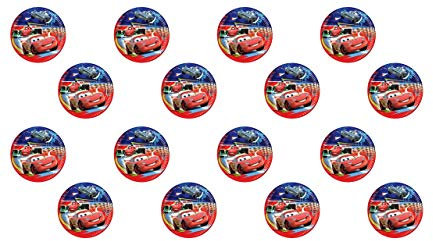 ALMACENESADAN, 0446 Lot de 12 assiettes jetables pour fêtes et anniversaires Disney Cars