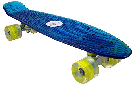 ZERIMAR AIREL Skateboard | Skateboard LED | LED - Räder Skateboard | WeSkate | Skate Caster Board | Skateboard Roller | Caster Board 4 Roller | CasterBoard LED | Skateboard Komplett