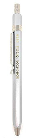 KOH-I-NOOR Versatil 5228 - Metalldruckbleistifte mit Minenspitzer, 2mm Minenstärke - silber