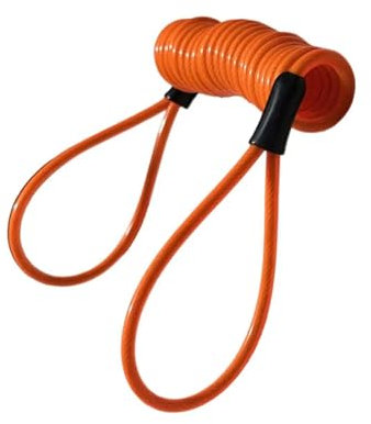DGOINGPI Pinza Antirrobo Moto Candado con Alarma para Motocicleta, antirrobo para Scooter, Resistente al Agua, con Freno de Disco, Soporte y Cuerda de recordatorio.(F)