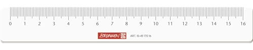 10X BRUNNEN Lineal 16cm glasklar