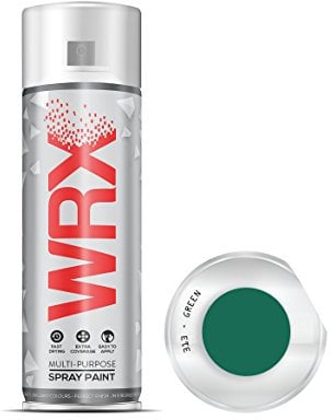 WRX Spray Paint - Green - 400 ml Quality Brilliant Colours Perfect Finish Brilliant All Purpose Interior/Exterior, Art, Crafts, Auto, Home Furniture, Garden, Radiator Paint 400ml