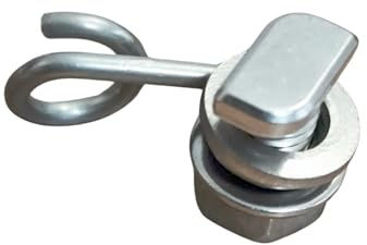 GAO Flora 40 Stück Universal Pflanzenhalter Ösen-Haken Kombination aus Edelstahl mit M6 Hammerkopfschrauben zum aufhängen von Gurkennetzen, Rankhilfe für Tomaten