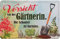 Geschenkeparadies 24 Blechschild Vorsicht vor der Gärtnerin. Die Schaufel ist harmlos.
