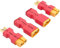RUIZHI 4pcs Keine Kabel Stecker XT60 Buchse auf Stecker Deans T-Stecker Adapter keine Drähte RC LiPo Batterieanschlüsse