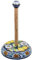 Sicilia Bedda - Portarotolo da Cucina Ceramica Caltagirone - Portascottex - Realizzato e Dipinto a Mano (30 Centimetri, Decorazione Limoni)