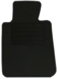 Velourmatte für BMW 3 E30 Cabrio Bj. 1985-1994 Basic LP Befestigungen Mit Absatzschoner Passform Neu Veloursfussmatte Automatte