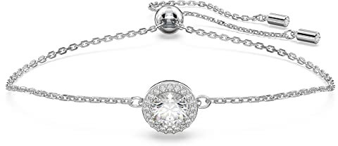 Swarovski Una Damenarmband, Rhodiniertes Armband mit Strahlenden Swarovski Kristallen