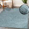 payé Teppich Wohnzimmer Hochflor Shaggy - 200x290cm - Türkis Einfarbig Uni Flauschig Modern Boho Deko Teppiche Weich Schlafzimmer