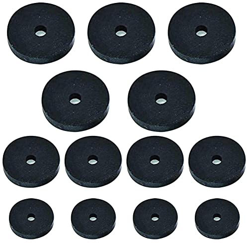 Assortimento di 13 pezzi di gomma, confezione piatta da 13 rondelle per rubinetto da 3/8 o 1/2 o 3/4 per rubinetti per lavabo o vasca, dimensioni della guarnizione antigoccia per lavabo