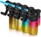 WANBRO 4 Pack of Jet Flame Lighter, Butane gas refill, Windproof, Portable Mini Torch Lighters for Candle, Grill, Creme Brulee (Gas not Included)