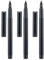 Jinhao 65 Fountain Pen 3 PCS Set, Iridium Ultra Fine & Extra Fine & Fine Nib, Smooth Writing Pen with Converter (Black Color)