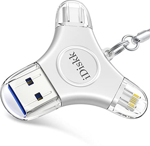iDiskk Mfi Certified 1TB iPhone 15 Photo Stick for iPhone Flash Drive USB -C iPad Pro Android Samsung for iPhone 15/14/14 PRO/13/13 PRO/12 pro/12 mini/11/11/Pro/XR/X, Memory Stick for PC,MacBook