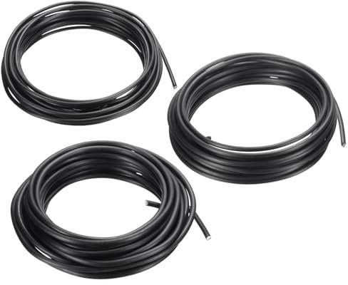 PATIKIL Aluminium Bonsai Training Wire, 2.5/3/4mm, Black, 16.4 Feet Total, 3 Rolls