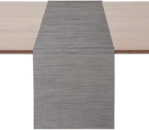 Myir JUN Tischläufer, Tischläufer Modern Tischläufer Abwaschbar Tischläufer Outdoor Wärmeisoliertes PVC für Häuser Restaurants Hotels 30 x 240 cm (Dunkelbraun)