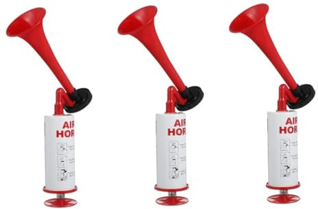 Abaodam 3st Manuelle Hupe Mini Lautes Lufthorn Handlufthorn Krachmacher-spielzeug Kopf Hoch, Horn Partykrachmacher Fußball-partygeschenke Krachmacher Spielzeug Lufthornstütze Plastik