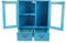 CRILSTYLEO Armoire Murale Vintage Meuble de Rangement Pratique avec Double Portes Cabinet de Stockage Espace Décoration Murale Multifonctionnelle