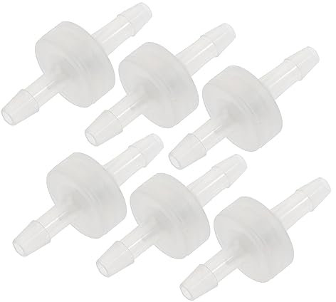 CIYODO 6 Stück Rückschlagventil Aus Kunststoff 4mm Einweg Ventil Für Wasser Und Luft Rutschfester Kartenschlitz Reißfeste Pp Material Geeignet Für Aquarien Und Pneumatische Systeme