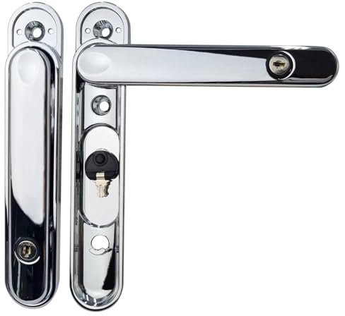 Truly PVC Limited greenteQ Clearline CentreFold Intermediate Bifold Patio Door Handle (Single) - Chrome (Polished)
