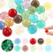 PENCHUAN Canicas de cristal para niños, 30 canicas de cristal coloridas, 14 mm brillan en la oscuridad, canicas de cristal para juegos de canicas y juegos de pista de mármol, proyectos de bricolaje,