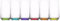 Acense 6X 480ml Multicolour Adora Highball Glasses – Perfect for Cocktails, Beers, Juices, and Soft Drinks