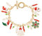 TOFBS Weihnachtsarmband Damen Exquisites Design mit Charms Elegantes Schmuckstück für Festliche Anlässe