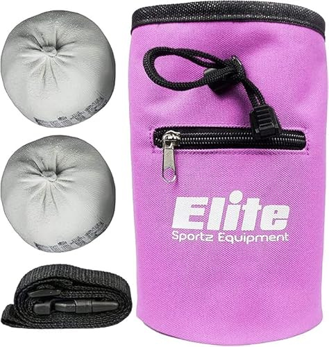 Chalk Bag for Rock Climbing，Bouldering & Weightlifting with 2 Chalk Balls – Leak Proof Drawstring & Secure Zipper Pocket, Adjustable Belt – Gym Bag Accessories for Men and Women