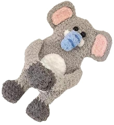 Earbuds Animal Case, Cute Cartoon Knitted Coin Pouch, Handmade Crochet Cash Pocket, Adorable Storage for Earphones, and Small Indispensable, Perfect for Commuting