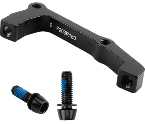 TIANXUAN Disc Brake Adapter for Mountain Bike Post Side Mount Adapters for 180/203 mm Disc Brake Rotor Front Rear Mounting Modification Bracket Aluminum Alloy Black Industrial