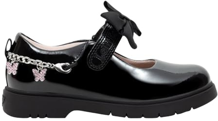 Lelli Kelly Girls Black Isabella Patent School Shoes LK8993 (NE03)