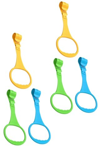 FRCOLOR 6stücke Zugringe für Kinderbett Hängeringe für Junge Mädchen Lauflernhilfen für Kleinkinder Einfache Montage für Babybett Hand-zugringe für Junge Mädchen