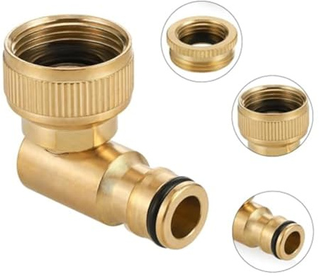 UTTASU Messing-Schlauchanschluss/2 Zoll und 1,9 cm Garten-Schnellkupplungsadapter für Schlauchleitung