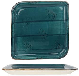 By Bone Assiette de service - Harmony Tropical - Porcelaine - 22x22 cm - lot de 2
