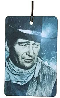 John Wayne Car Air Freshener (Famous Celebrity Stars Icons/Fun Xmas Christmas Stocking Filler/Secret Santa/Novelty Scented Gift)