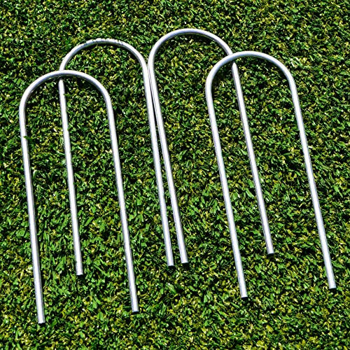 FORZA Fußballtorpfostenanker – robuste U-Stifte für PVC Fußballtore (25cm, 4er-Set)