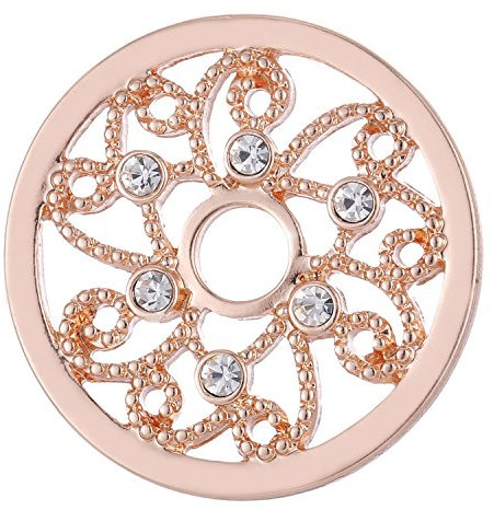 Morella Damen Coin 33 mm kosmische Sonne Rosegold