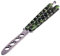 Andux, Zone, coltello a farfalla, per l’allenamento nelle arti marziali, in metallo, CS/HDD08, CS/HDD08, verde